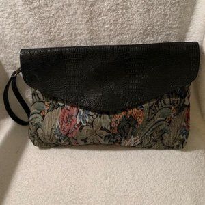 Vintage tapestry envelope/clutch purse